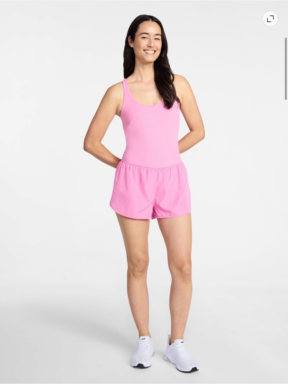 Avia Women's Cross Back Active Buttersoft Romper